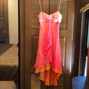 Bcbg maxazria dress high low asymmetrical size 0